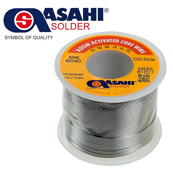 Припой ПОС60 2,0мм  250г c флюсом. ASAHI