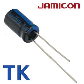 1мкФ 250В (6,3x11) TKR-105C Конденсатор электролитический