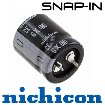 56мкФ 500В (22х25) GX-105C (5000ч.) Конденсатор электролитический Nichicon