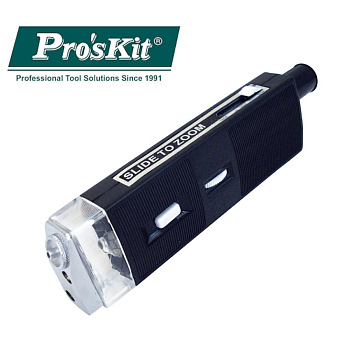 8PK-MA009 Pro'sKit Тестер оптоволоконного кабеля(светоскоп) для проверки оптических кабелей (до 200х