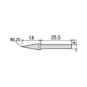 CS-20/30RT-SB жало для паяльника CS21/31(d3х40мм) goot