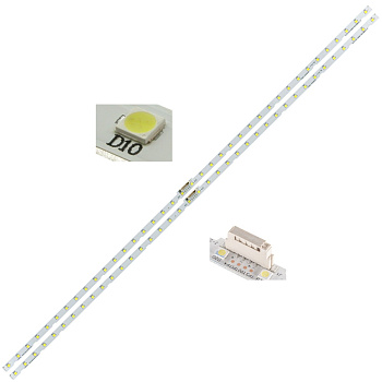 Светодиодная планка для подсветки ЖК панелей AOT-49-NU7300-2X38-3030C (комплект 2 планки по 530мм, 3