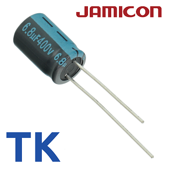 6,8мкФ 400В (8x11) TKR-105C Конденсатор электролитический