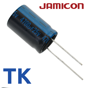4700мкФ 25В (16x25) TKR-105C Конденсатор электролитический