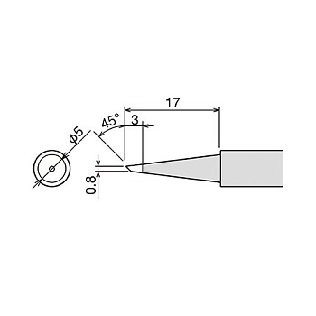 PX-60RT-0.8CR жало  (d6.5х26мм) GOOT