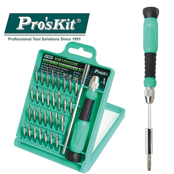 SD-9802 Pro'sKit Отвертка со сменными битами прецизионная (30 бит)