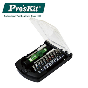 SD-9316 Отвертка прецизионная со сменными битами (21шт., 2 удлинителя) Pro'sKit