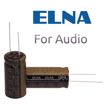 2200мкФ 35В (16x31,5) PURECAP Конденсатор электролитический Elna