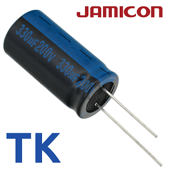 330мкФ 200В (18x35,5) TKR-105C Конденсатор электролитический