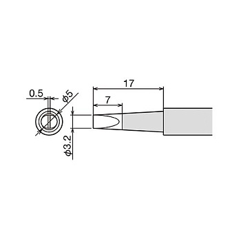 PX-60RT-3.2D жало (d6.5х26мм) GOOT