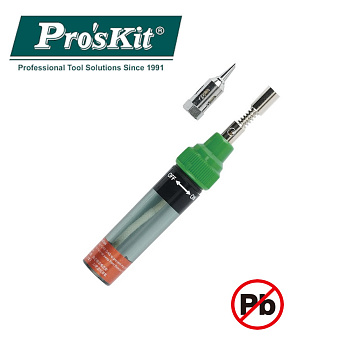 8PK-101-2 Proskit Газовый паяльник со сменными насадками в блистере