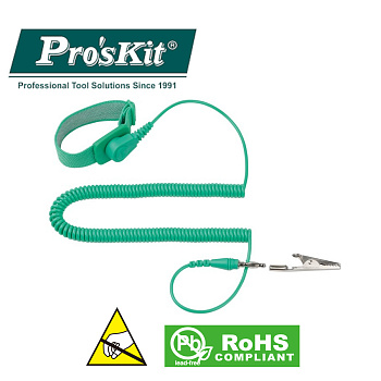 608-611C Proskit Браслет антистатический (провод L=3м)