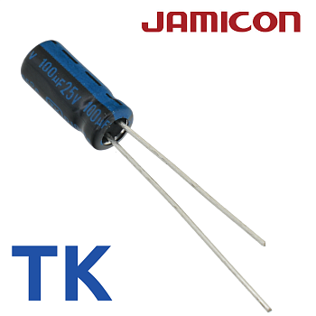 100мкФ 25В (5x11) TKR-105C Конденсатор электролитический