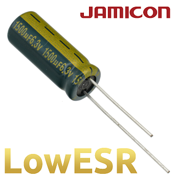1500мкФ 6,3В (8x20) WL Конденсатор электролитический