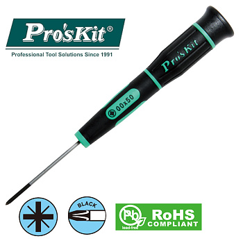 SD-081-Z3 Pro'sKit Отвертка прецизионная Pozidriv (+ PZ#0x50мм)