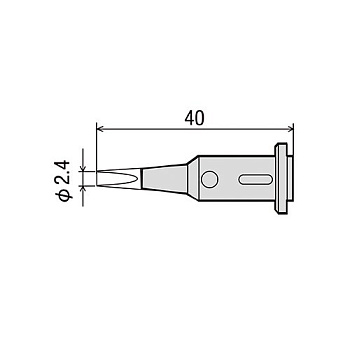 GP-501RT-2.4D жало для газового паяльника GOOT