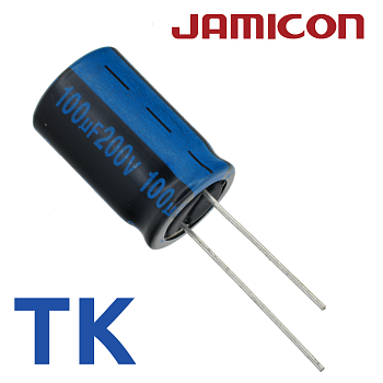 100мкФ 200В (16x25) TKR-105C Конденсатор электролитический