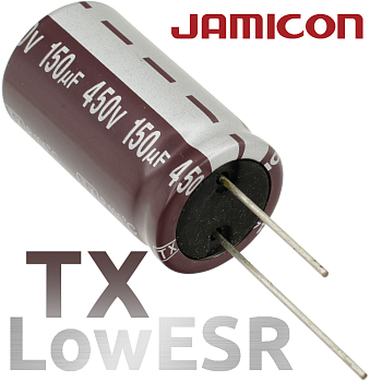 150мкФ 450В (22x40) TX (5000ч.) Конденсатор электролитический