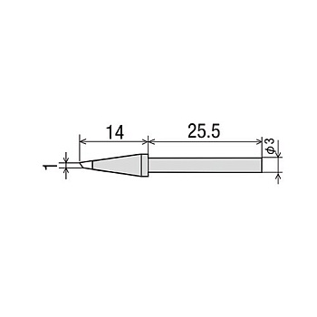 CS-20/30RT-SBC жало для паяльника CS21/31(d3х40мм) goot
