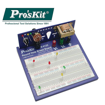 BX-4123 Pro'sKit Плата макетная с круглыми отверстиями (175х188мм,1580 контактов)