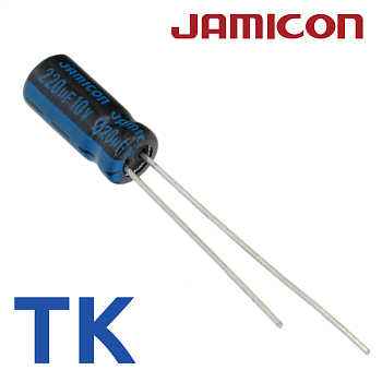 220мкФ 10В (5x11) TKR-105C Конденсатор электролитический