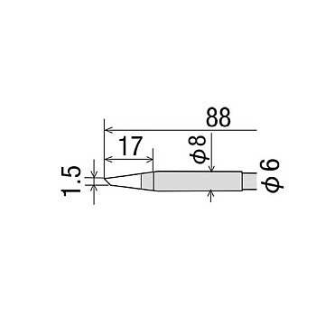 RD-68BC жало (d6/8х90мм) для KX, KS GOOT