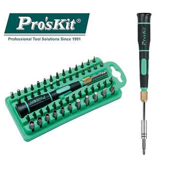 SD-9828 Pro'sKit Отвертка в наборе с насадками (58 шт.)