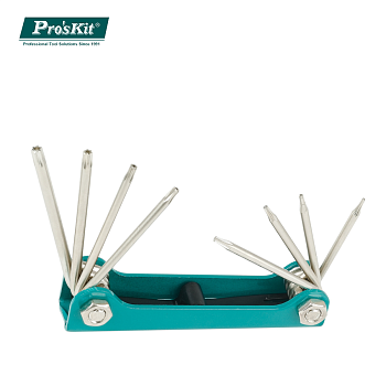 8PK-021T Pro'sKit Набор ключей-звездочек (8шт.,складной)