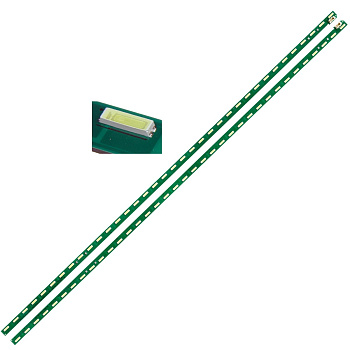 Светодиодная планка для подсветки ЖК панелей 43inch FHD R/L-type 8520 1chip PKG 72EA REV.00 (комплек