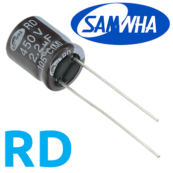 2,2мкФ 450В (10x12,5) RD-105C Конденсатор электролитический