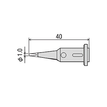 GP-501RT-1D жало для газового паяльника GOOT