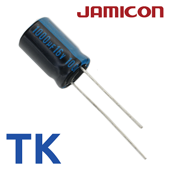 1000мкФ 16В (10x16) TKR-105C Конденсатор электролитический