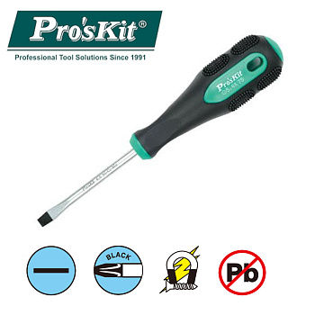 SD-202A Pro'sKit Отвертка Pro-soft (- 5, 5х75мм, 184мм)