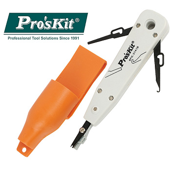 8PK-3141B Pro'sKit Инструмент для разделки контактов KRONE (чехол, 175 мм)