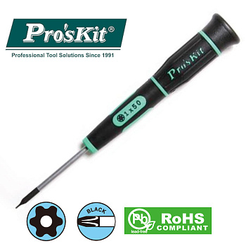 SD-081-T1 Pro'sKit Отвертка прецизионная Torx (звезда) T1
