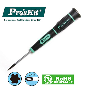 SD-081-T6 Pro'sKit Отвертка прецизионная Torx (звезда) T6