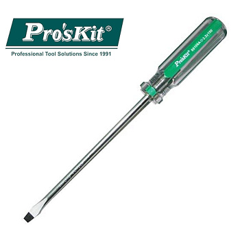 89106A Pro'sKit Отвертка LineColor (- 3.2, 3.2х150мм, 210мм)