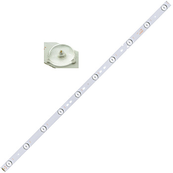 Светодиодная планка для подсветки ЖК панелей LED315D10-07(B) (6В, 635 мм, 10 линз)