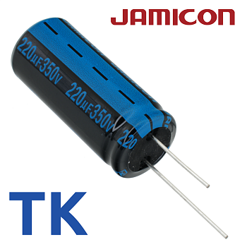 220мкФ 350В (22x50) TKR-105C Конденсатор электролитический