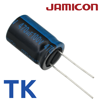 470мкФ 100В (16x25) TKR-105C Конденсатор электролитический