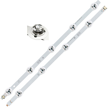 Светодиодная планка для подсветки ЖК панелей 42" V14 Slim DRT Rev0.3 1 R1/L1 (комплект на алюминиево