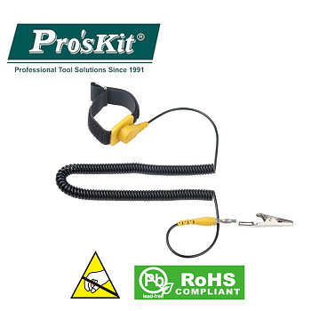 608-611B Proskit Браслет антистатический (провод L=3м)
