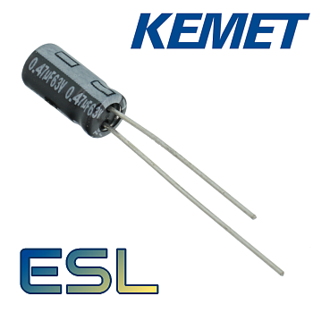 0,47мкФ 63В (5х11) ESL 105 (8000ч.) Конденсатор электролитический KEMET