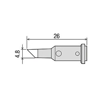GP-510RT-4.8C жало для газового паяльника GOOT