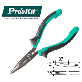 PM-736 Pro'sKit Длинногубцы-кусачки (медь до 1мм, 135мм, пружина)