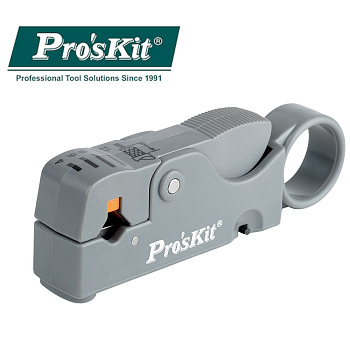 6PK-332 Pro'sKit Нож для зачистки коаксиальных кабелей (RG58/59/62/3C2V/4C/5C) вращающийся