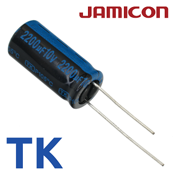 2200мкФ 10В (10x20) TKR-105C Конденсатор электролитический