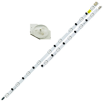 Светодиодная планка для подсветки ЖК панелей D2GE-420SCA-R3/D2GE-420SCB-R3 (880мм, 14 линз)