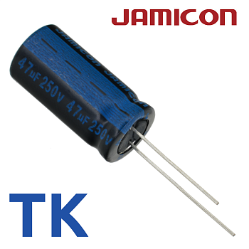 47мкФ 250В (12,5x25) TKR-105C Конденсатор электролитический