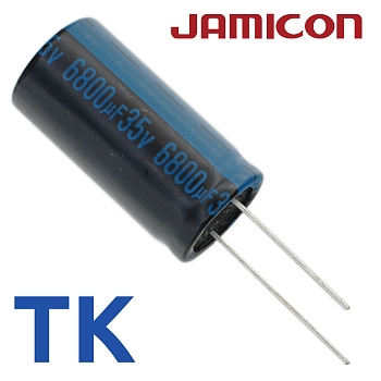 6800мкФ 35В (18x35) TKR-105C Конденсатор электролитический